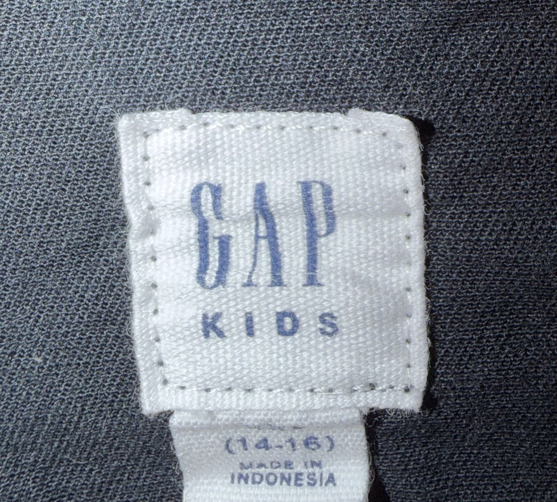 Gap Kids Denim Jacket Size 14-16 Girl’s Black Zip Front Utility 4
