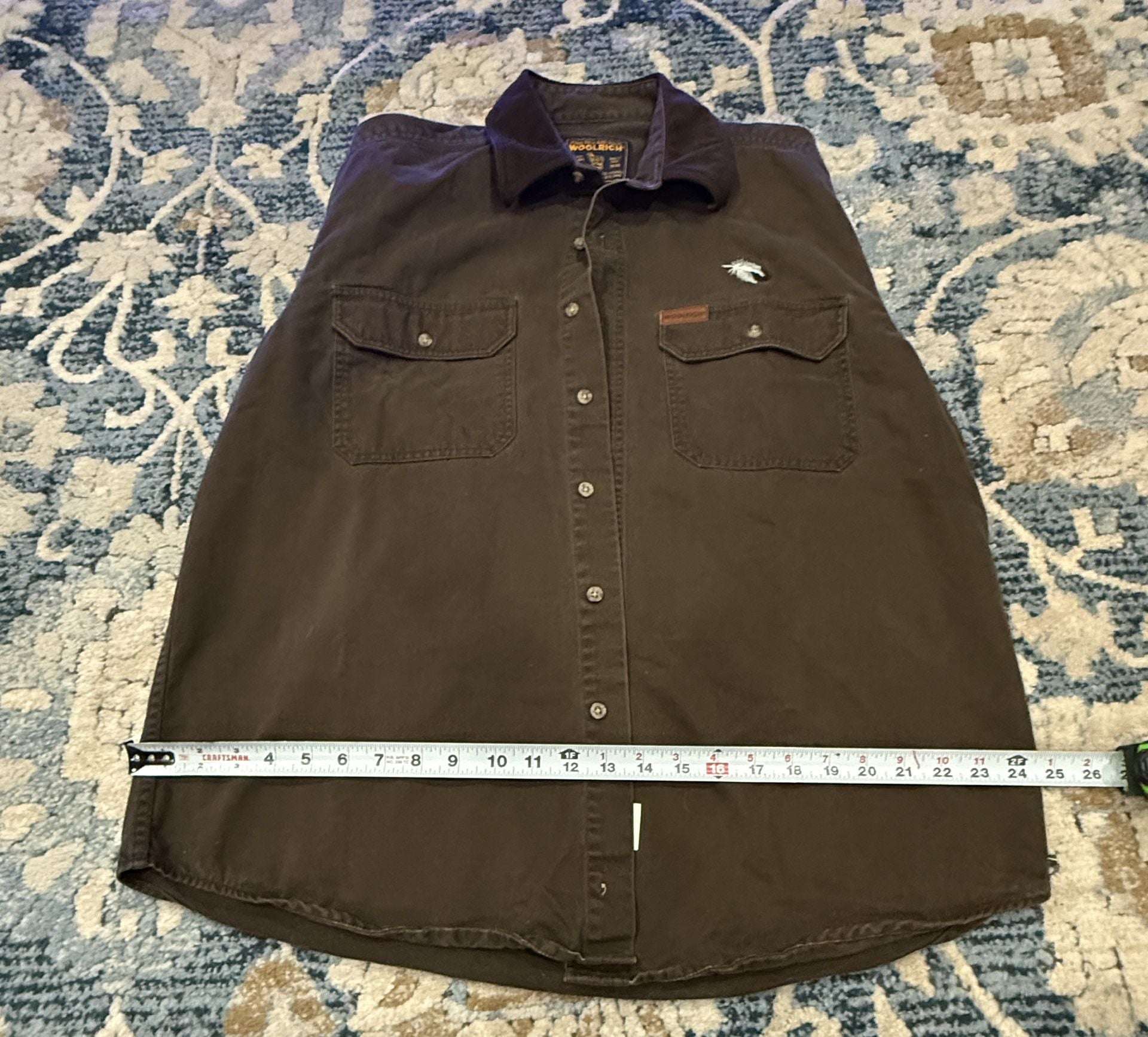 Woolrich John Rich And Bros Long Sleeve Button Down Shirt Brown 8