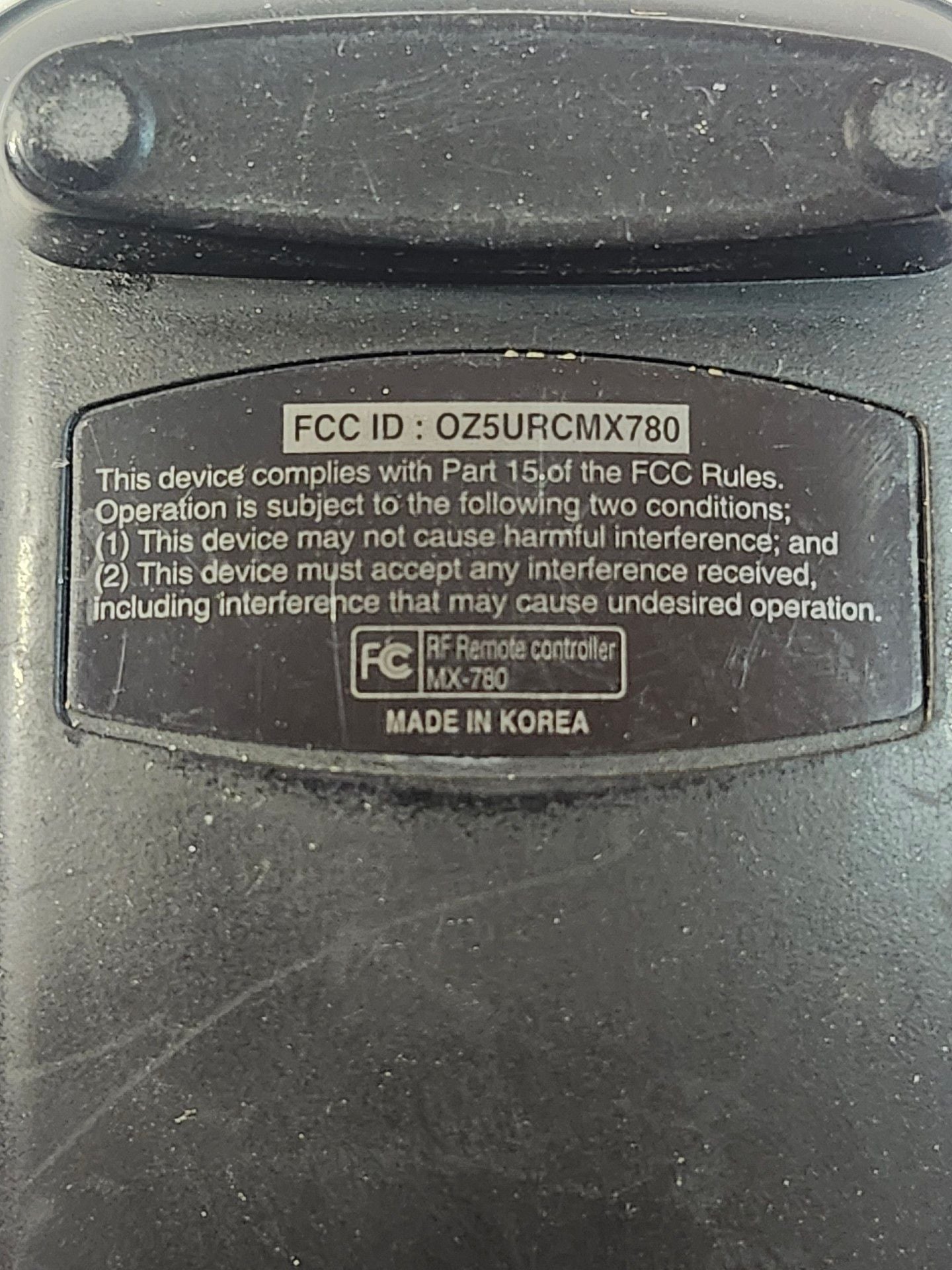 Universal Remote Control MX-980 4