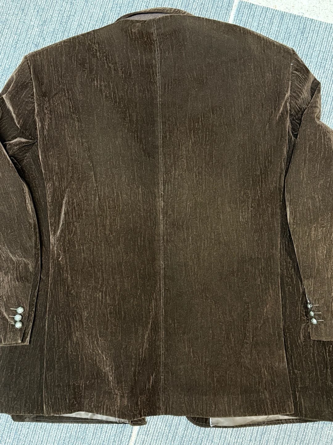 Inserch men’s Velveteen Suede Military Blazer, Brown, 4XL 12