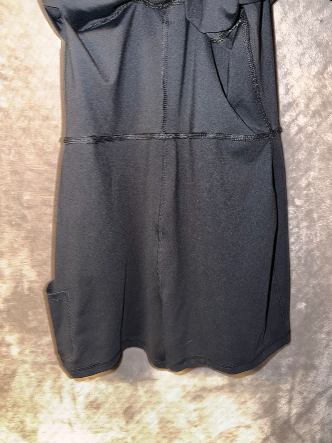 J. Crew Active Athletic Dress Romper Black Built In Shorts Women’s Medium  7