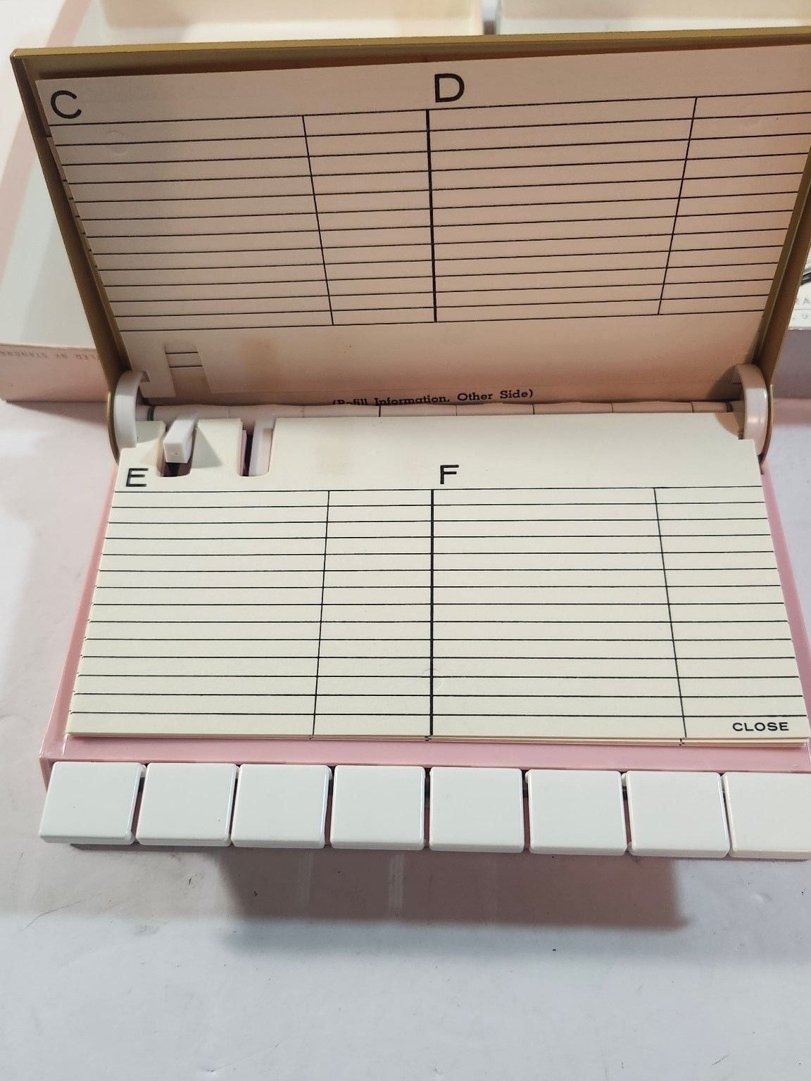 Stancraft Vintage Crown Gold Index File Box 2