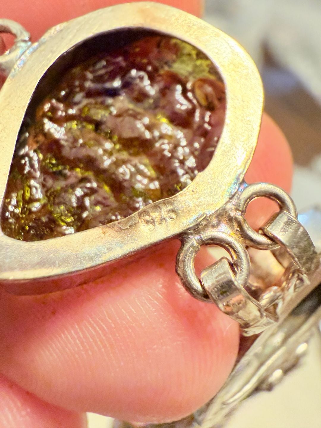 Handmade Sterling Silver 925 Moldavite Gemstone Link Bracelet 4
