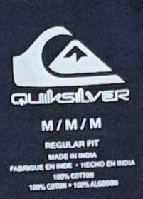 Quiksilver T-Shirt Size M Navy Cotton Graphic Tee New 5
