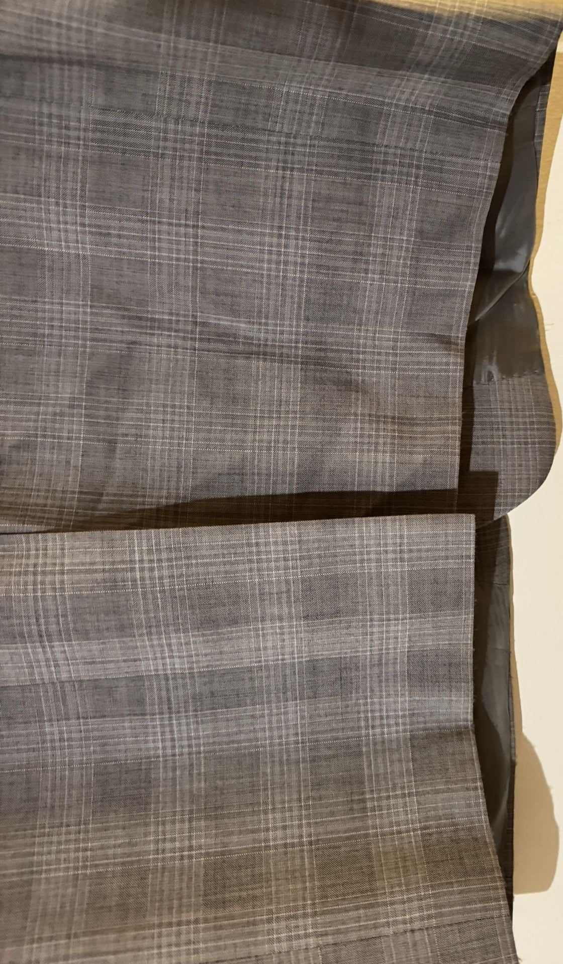 Hart Schaffner Marx Gold Trumpeter Plaid Blazer Sport Coat Grey Men 44R 46R L 12