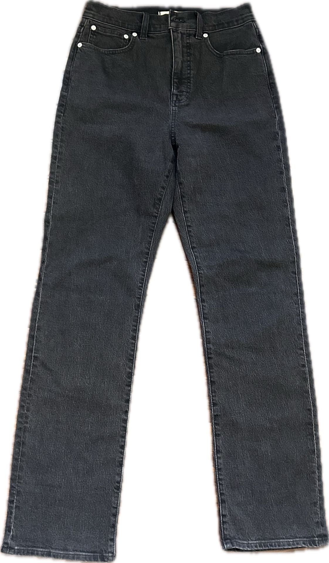 Madewell 90s Straight Leg Jeans Black Wash Like New 27 2