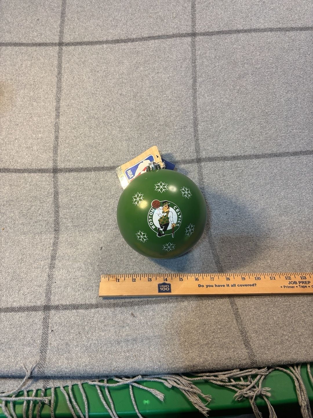 NBA Boston Celtics Christmas Ornament Green Snowflake New With Tags 1