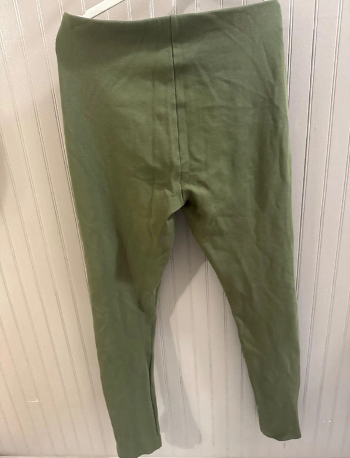 Forever 21 Leggings Size M Olive Green Ankle Zippers 5