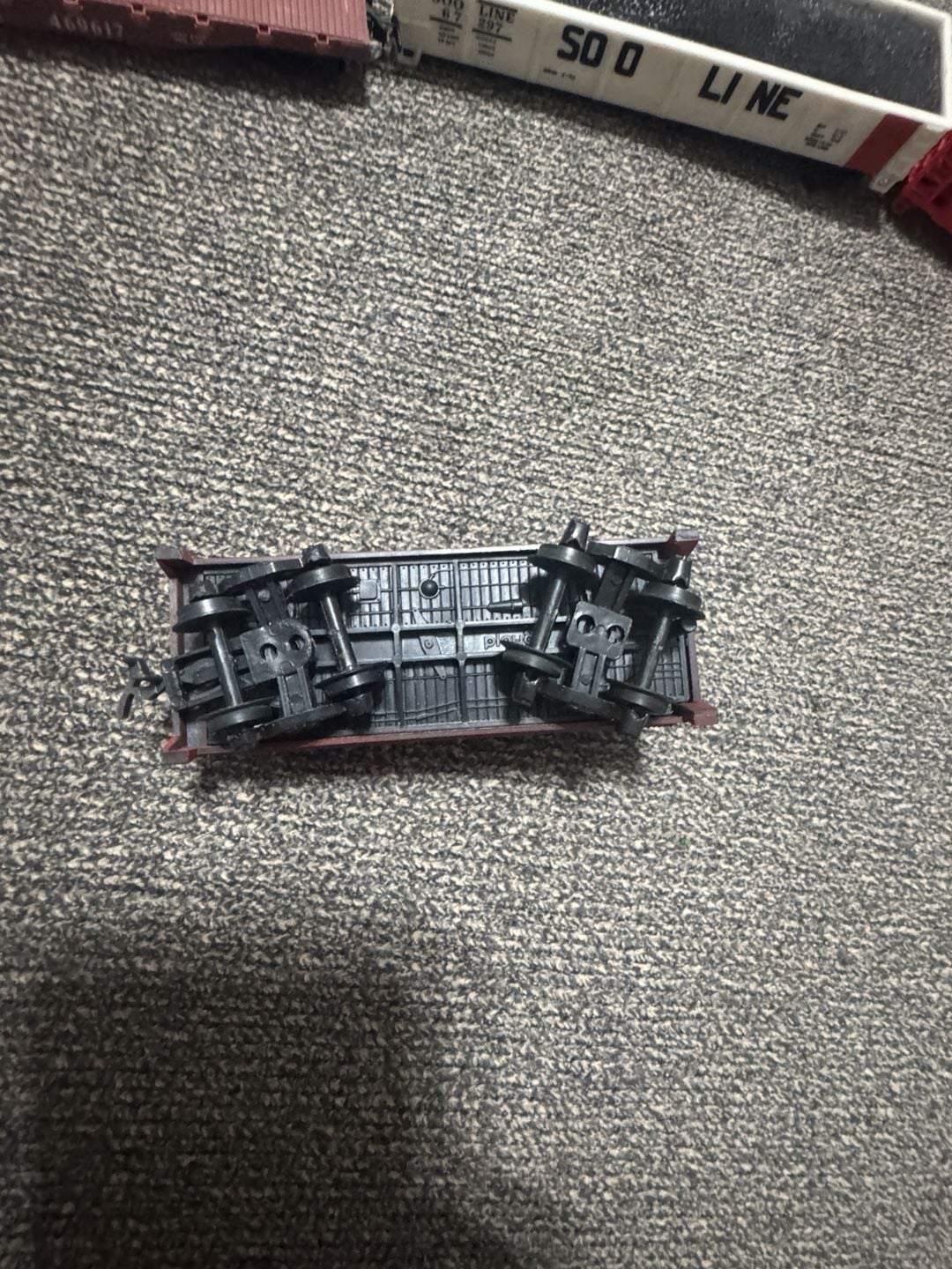 Vintage Model Train Set Playart Lot Steam Locomotive Cars Caboose Tender 10