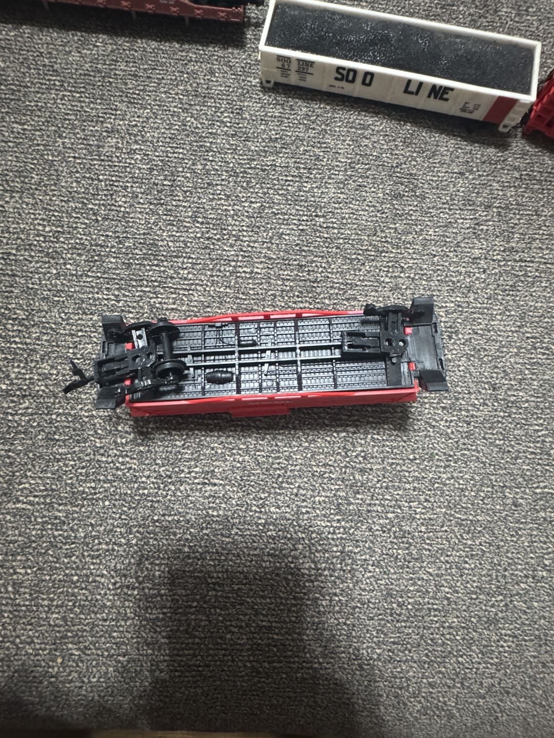 Vintage Model Train Set Playart Lot Steam Locomotive Cars Caboose Tender 12