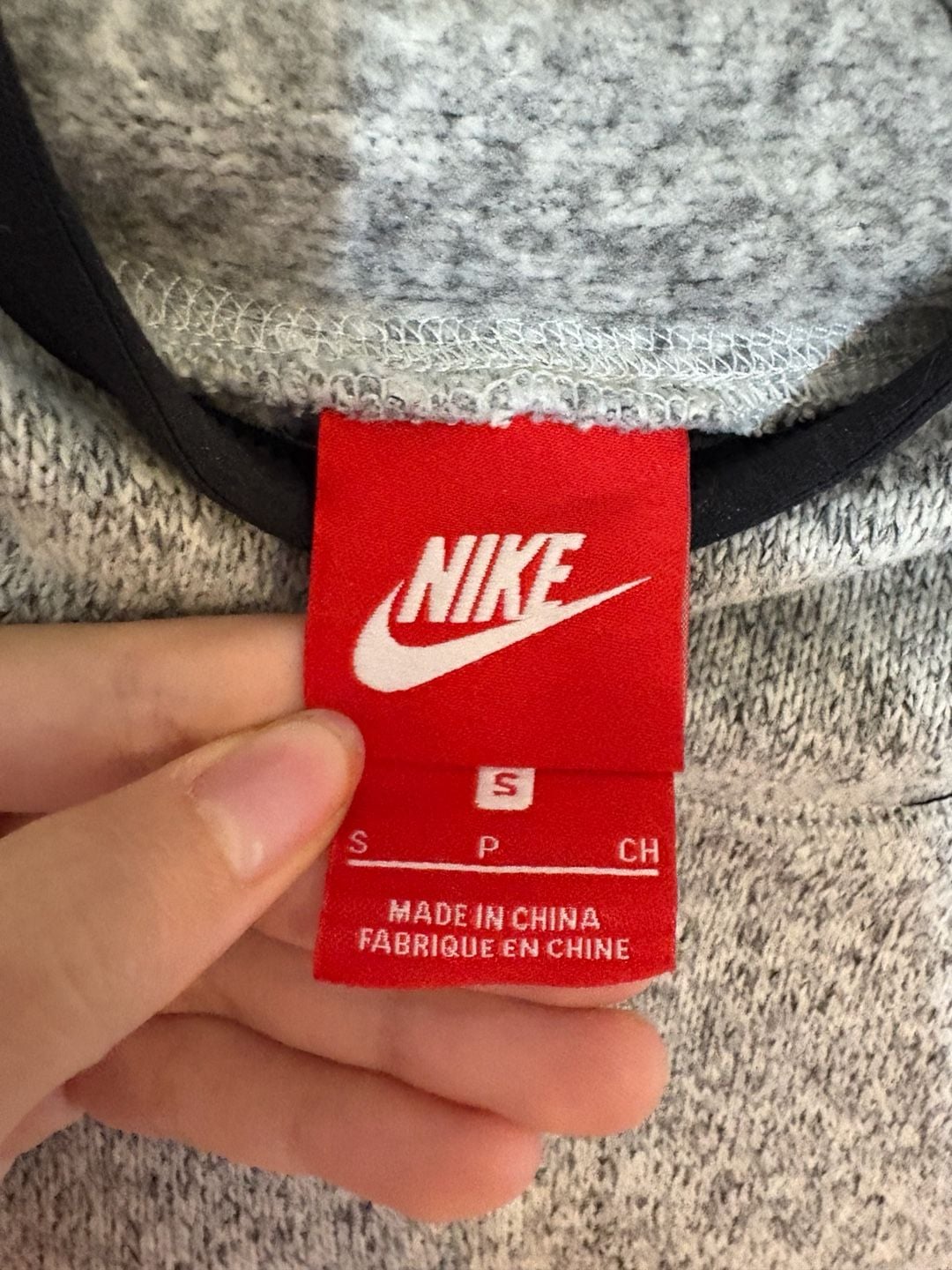Nike Tech Fleece Hoodie Grey Melange Size S 4