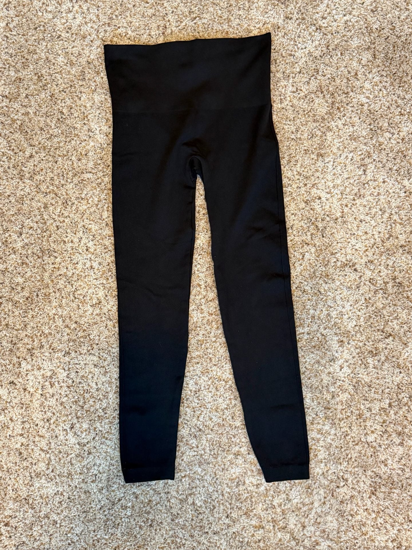 Spanx Seamless High Waisted Black Leggings 2