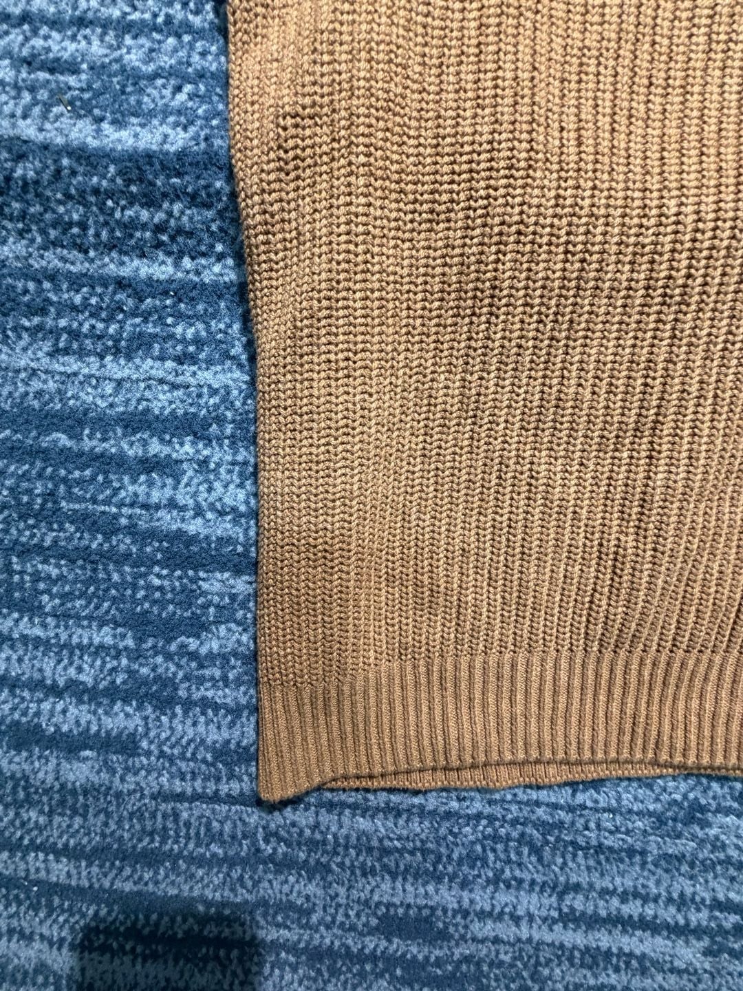 Marled Reunited Clothing V-Neck Sweater Vest Size L Brown Ribbed 5