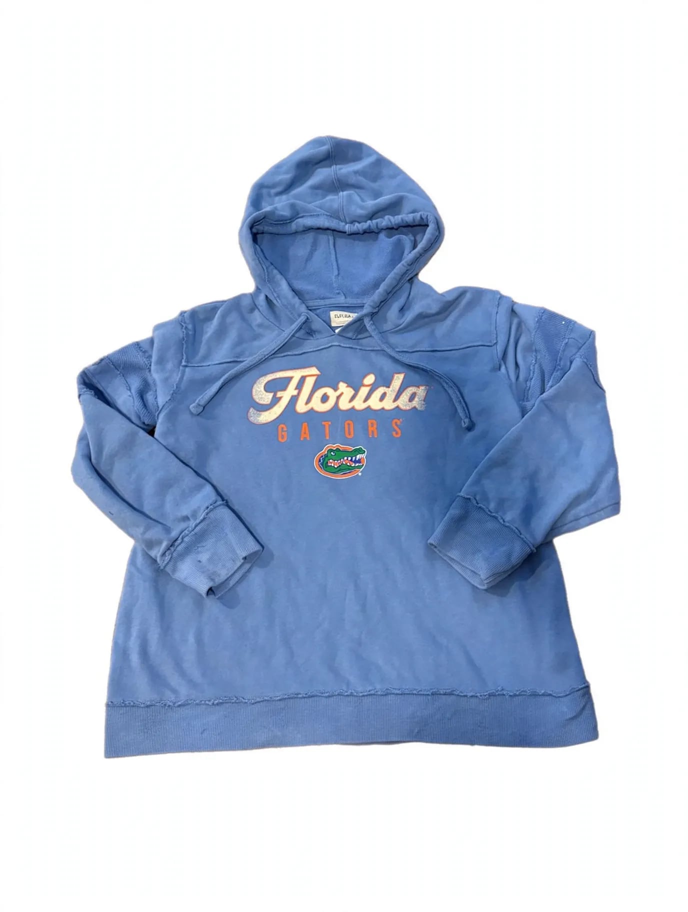 Women’s Florida Gators Box Seat hoodie in vintage wash blue sweatshirt 2XL 3
