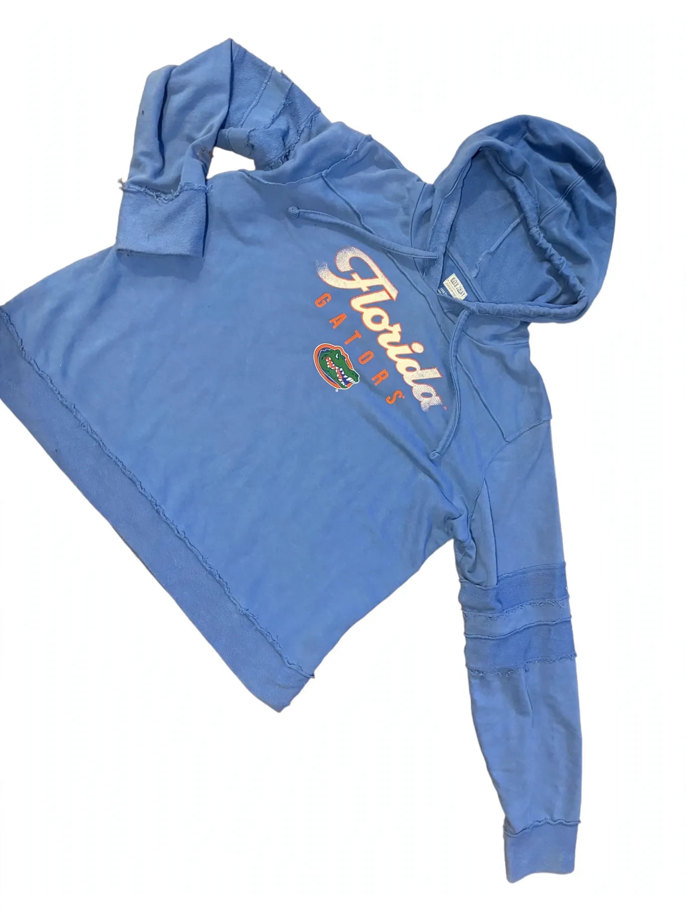 Women’s Florida Gators Box Seat hoodie in vintage wash blue sweatshirt 2XL 5