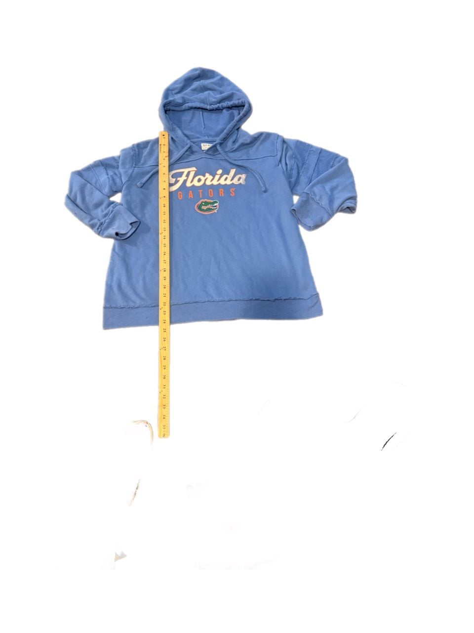 Women’s Florida Gators Box Seat hoodie in vintage wash blue sweatshirt 2XL 7