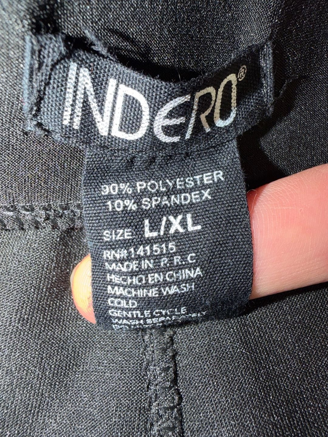 Indero High Waist Pleated Tapered Pants Size L/XL Black 4