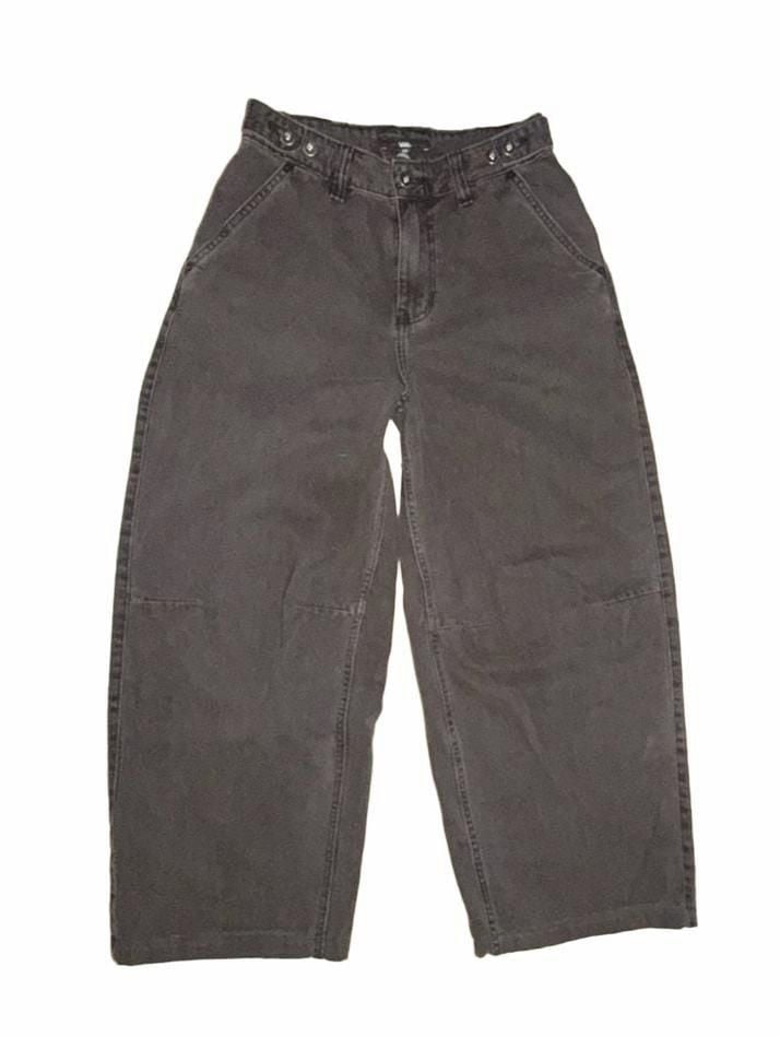 Vans Barrel Jeans Size 27 Black Denim Relaxed Wide Leg Pants Baggy Skater Jeans 2