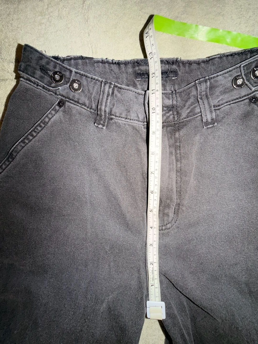 Vans Barrel Jeans Size 27 Black Denim Relaxed Wide Leg Pants Baggy Skater Jeans 3
