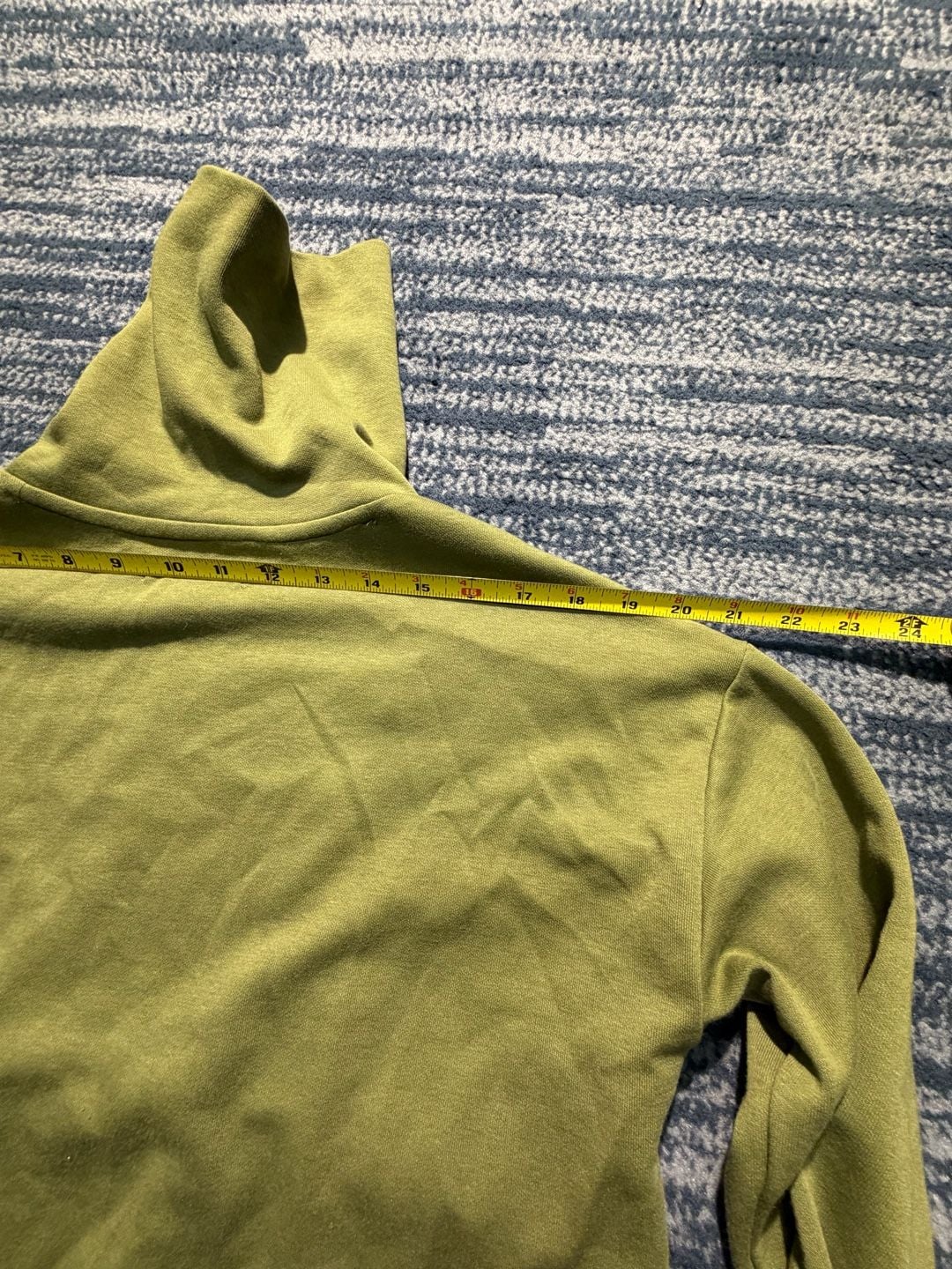 Free Assembly Funnel Neck Pullover Sweatshirt Green 10