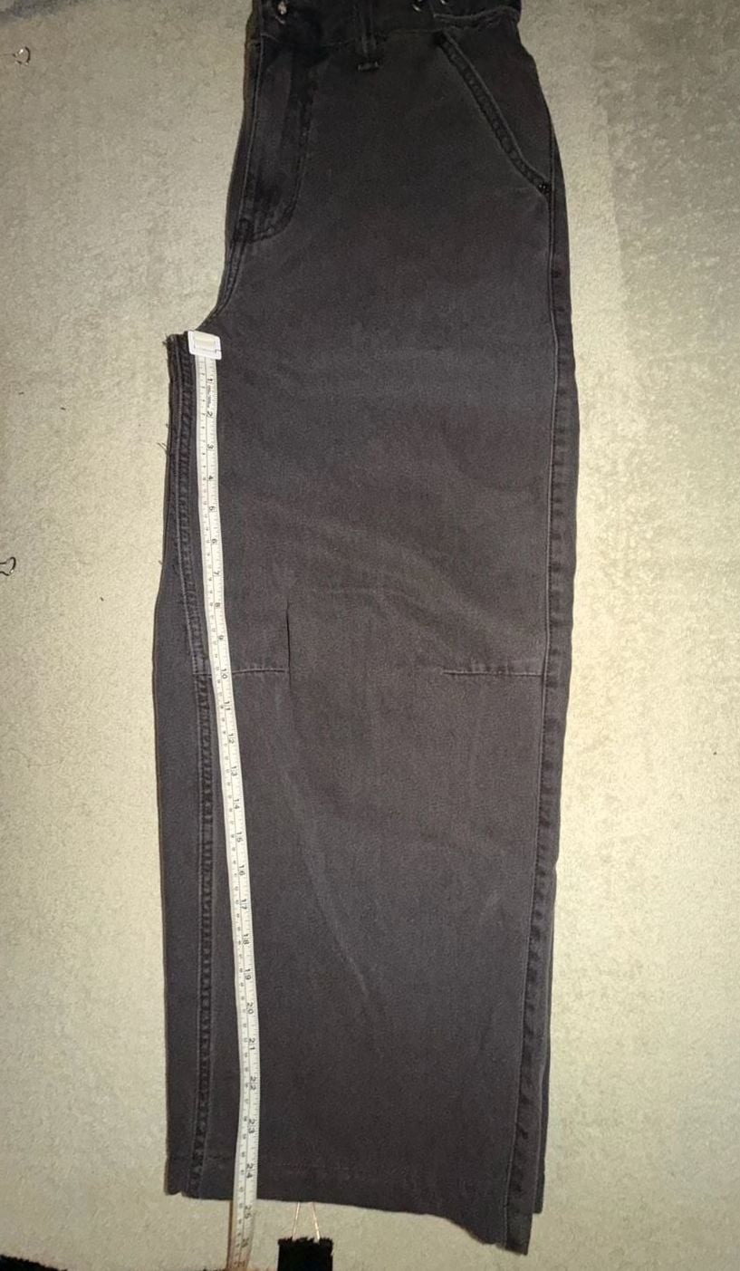 Vans Barrel Jeans Size 27 Black Denim Relaxed Wide Leg Pants Baggy Skater Jeans 11