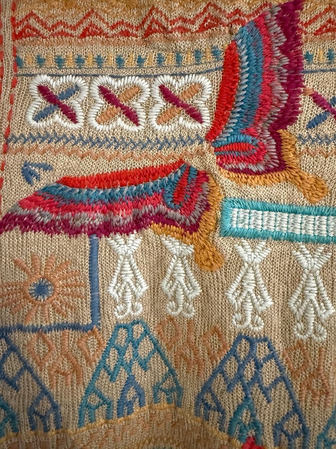 Johnny Was Biya Fringe Embroidered Hooded Duster Cardigan Coat Size S Butterfly Boho 9