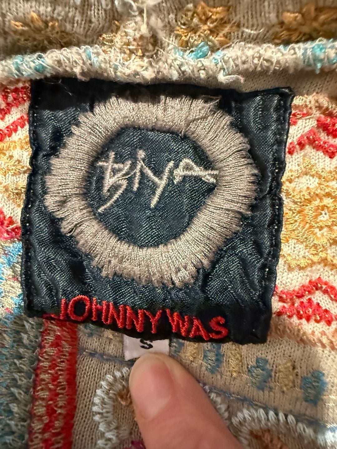 Johnny Was Biya Fringe Embroidered Hooded Duster Cardigan Coat Size S Butterfly Boho 10