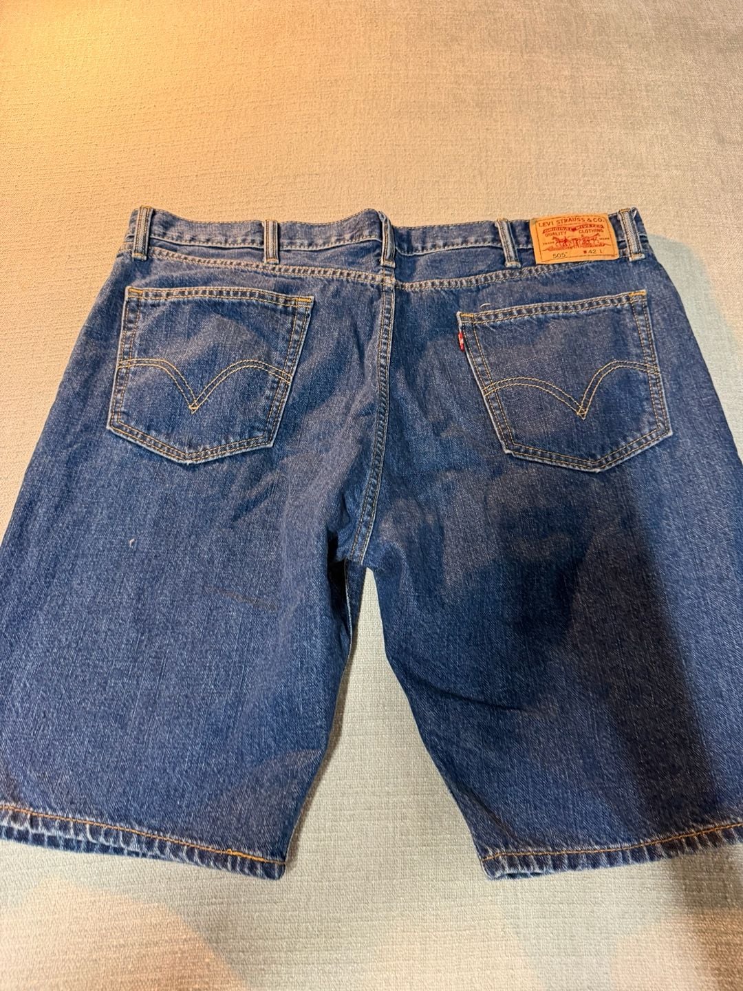Levi's 505 Straight Fit Denim Shorts W42 3