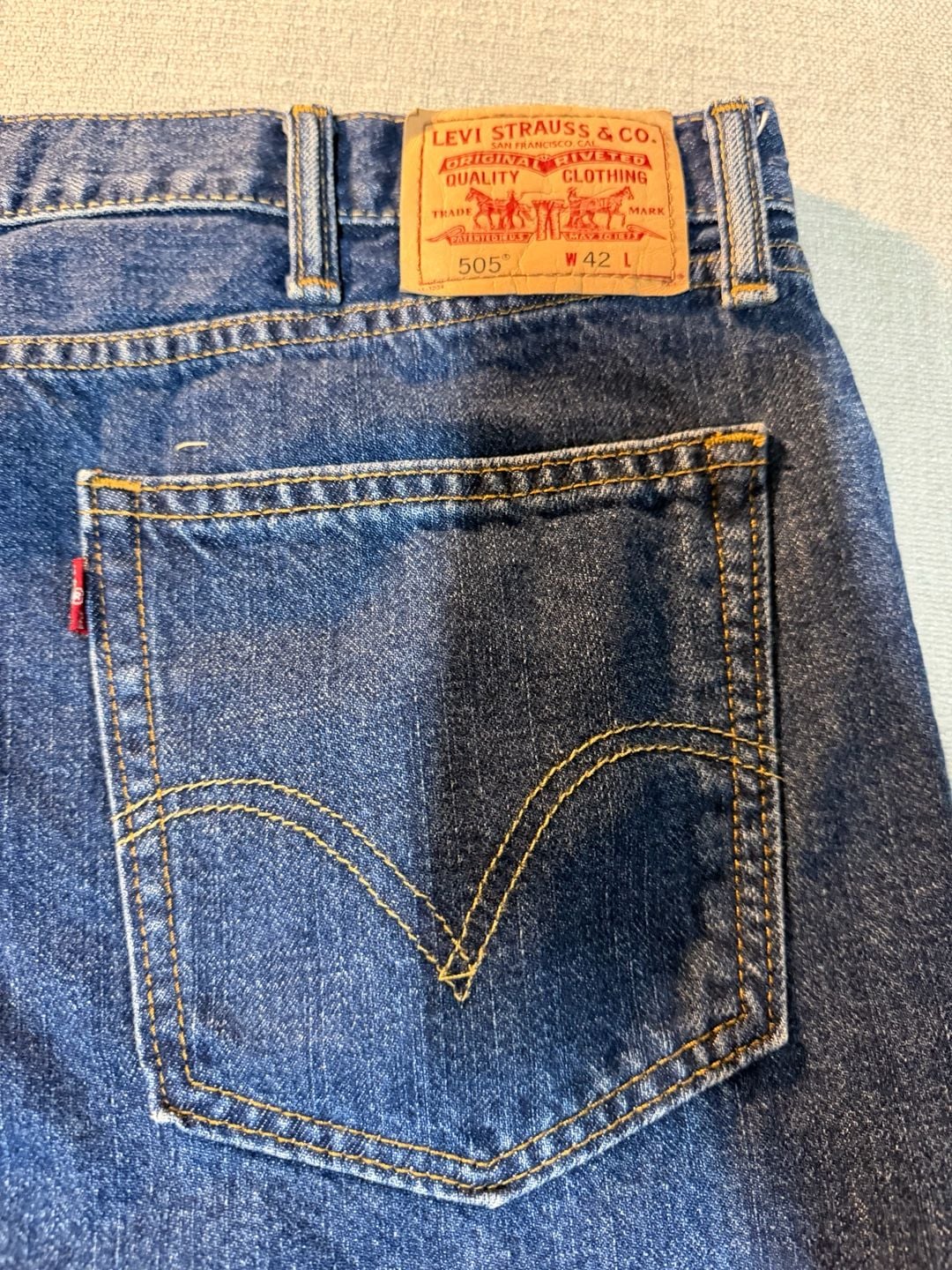 Levi's 505 Straight Fit Denim Shorts W42 4