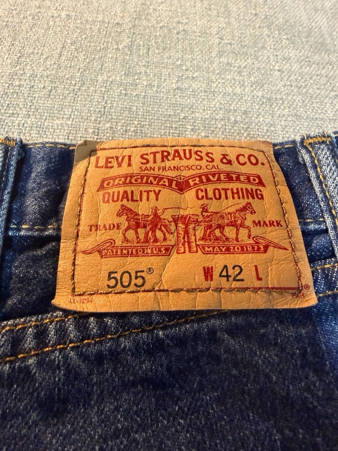 Levi's 505 Straight Fit Denim Shorts W42 5