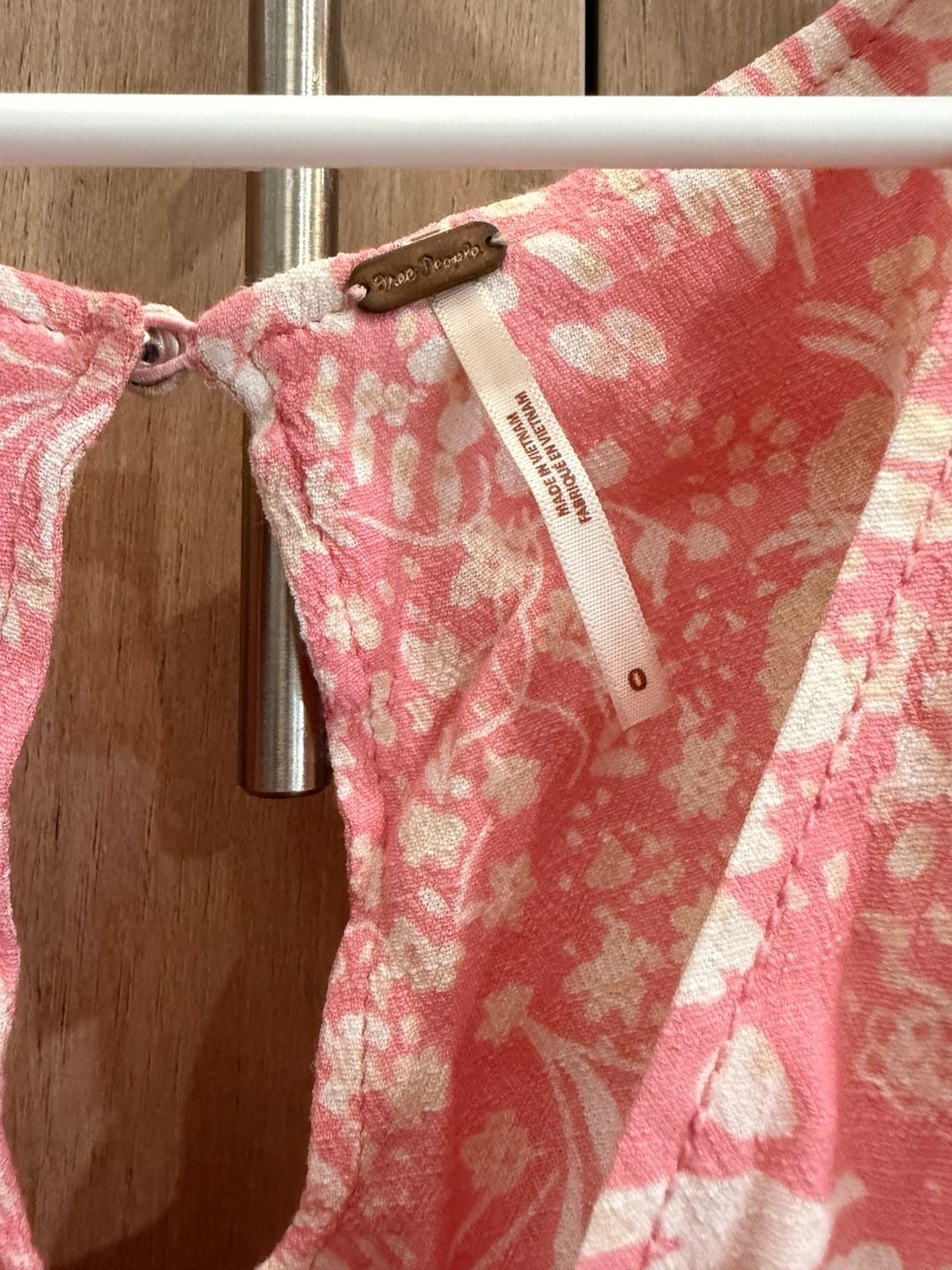 Free People Forever Always Midi Dress Size 0 Pink Floral 7