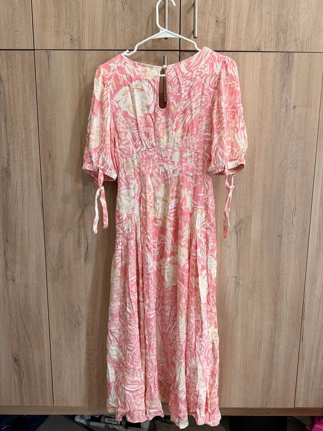 Free People Forever Always Midi Dress Size 0 Pink Floral 8