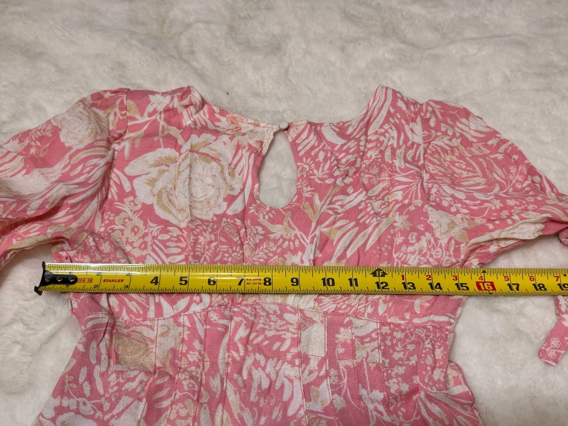Free People Forever Always Midi Dress Size 0 Pink Floral 10