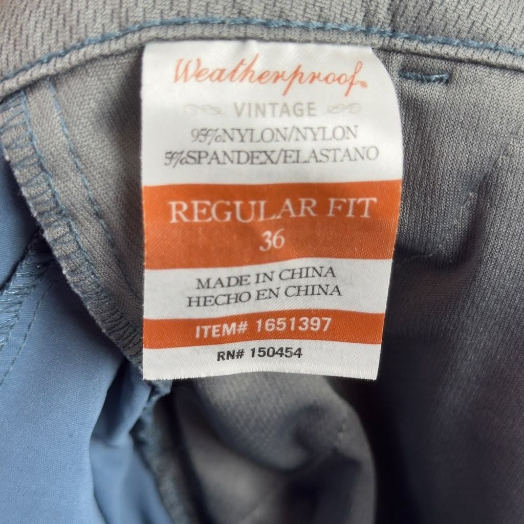 Weatherproof Vintage Regular Fit Shorts Size 36 Blue Nylon 3