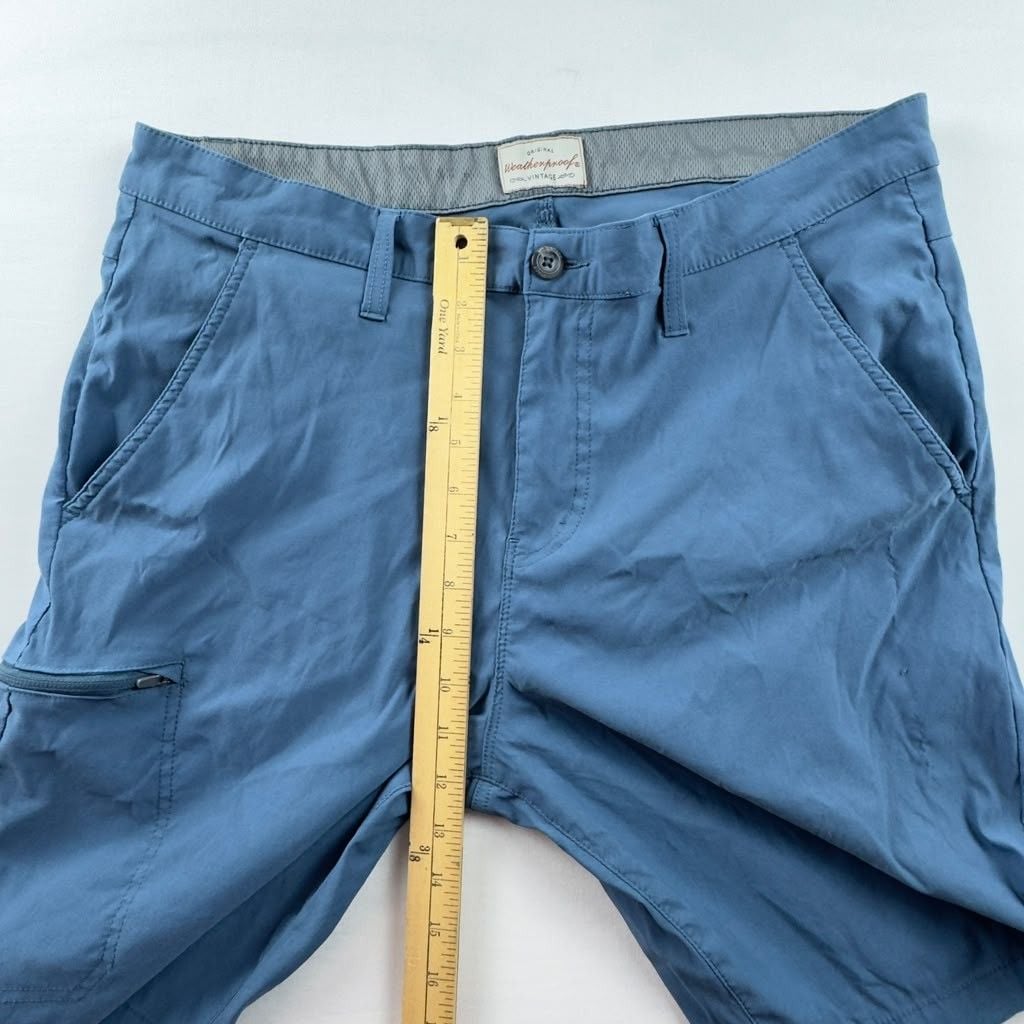 Weatherproof Vintage Regular Fit Shorts Size 36 Blue Nylon 6
