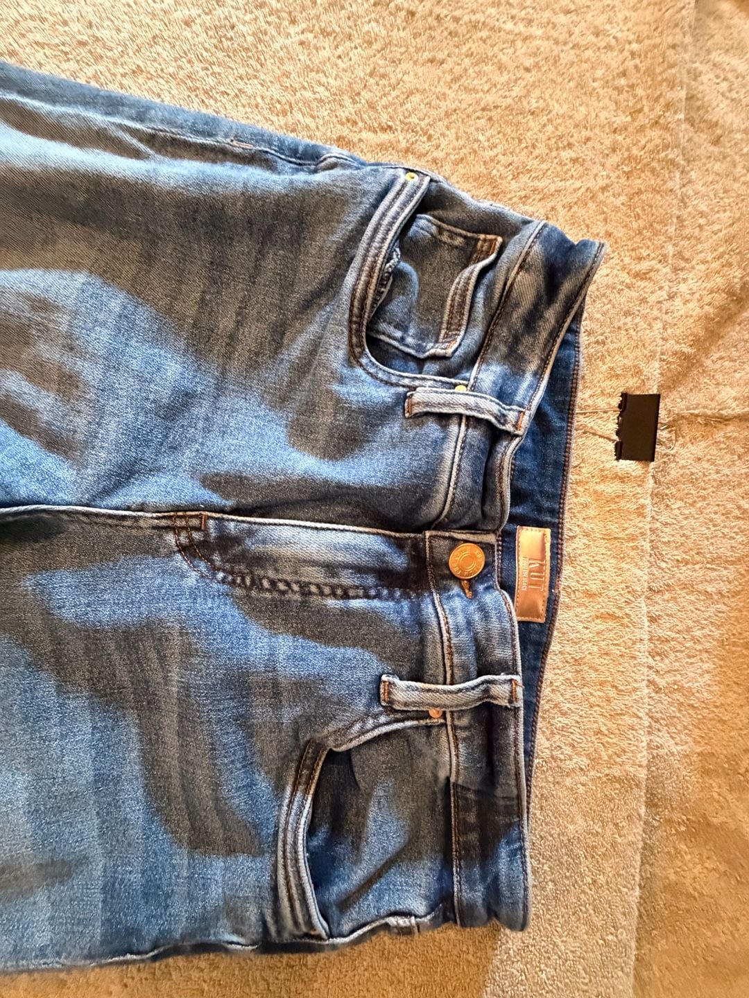 KUT From The Kloth Straight Leg Jeans Size 8 Blue Denim 3