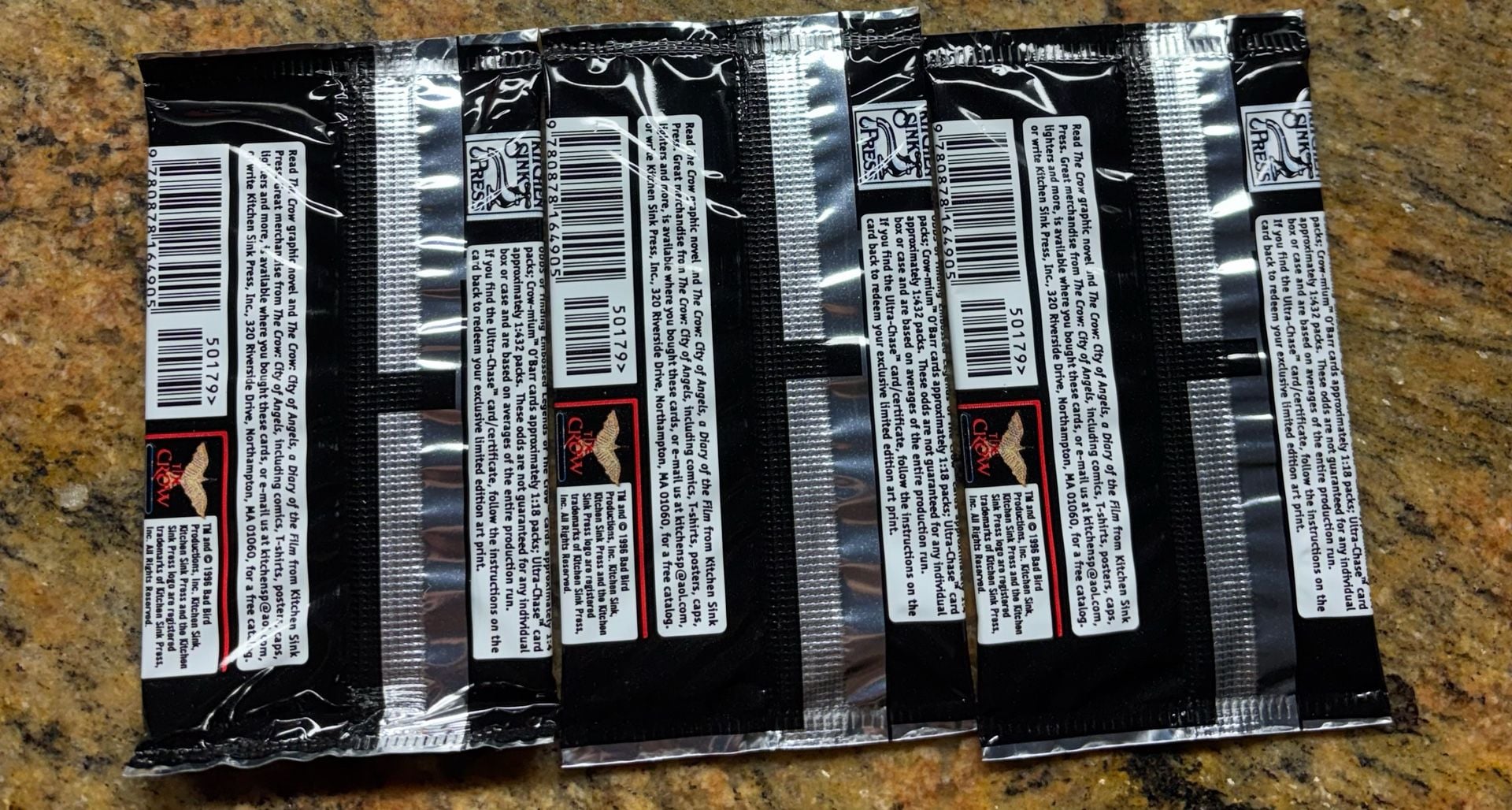 The Crow City Of Angels Trading Card Packs Lot Of 3 Sealed 2