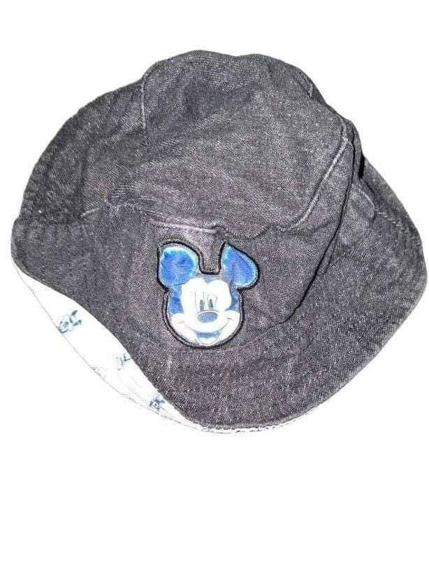 Disney Mickey Mouse Reversible Bucket Hat Blue White 1