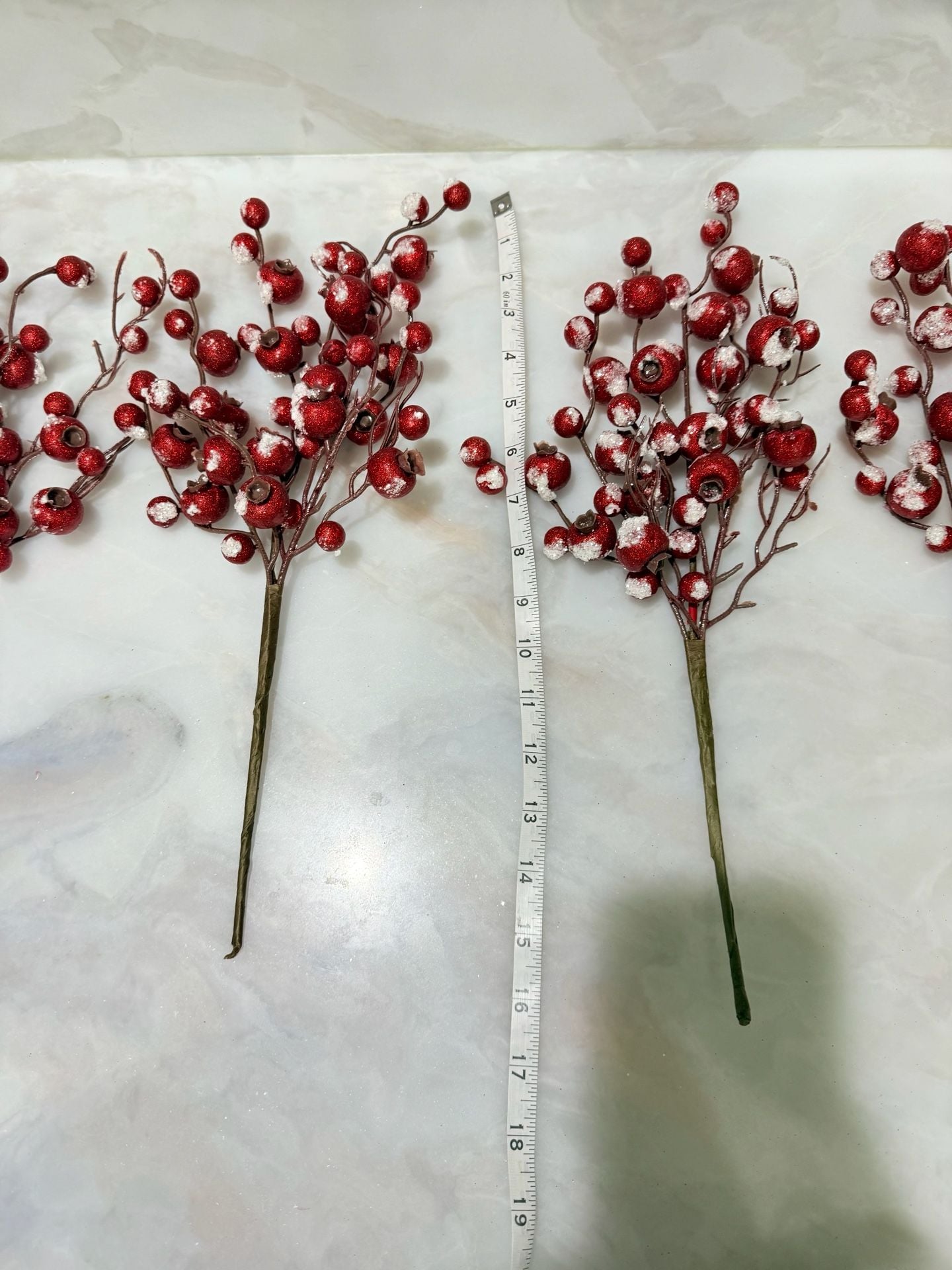 Glitter Berry Floral Picks Set Of 4 3