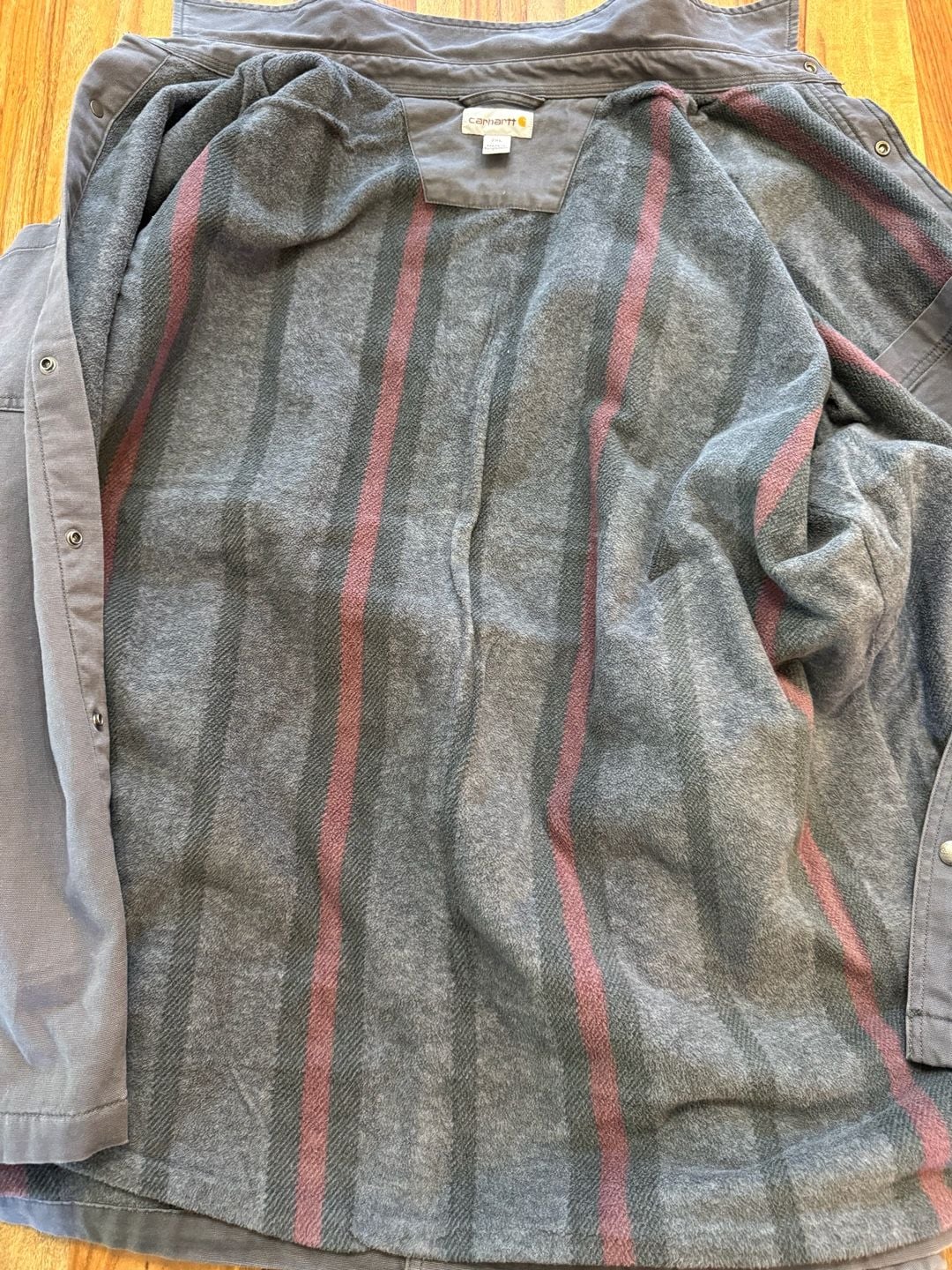 Carhartt Canvas Fleece-Lined Shirt Jacket Size 2XL 3