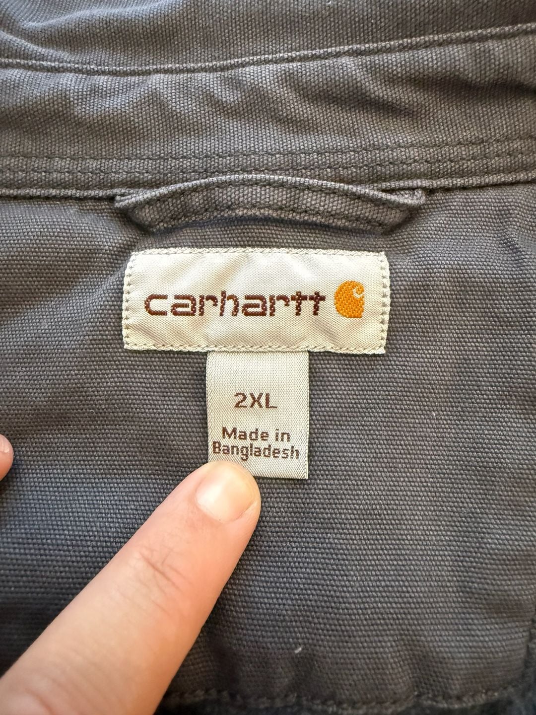 Carhartt Canvas Fleece-Lined Shirt Jacket Size 2XL 4