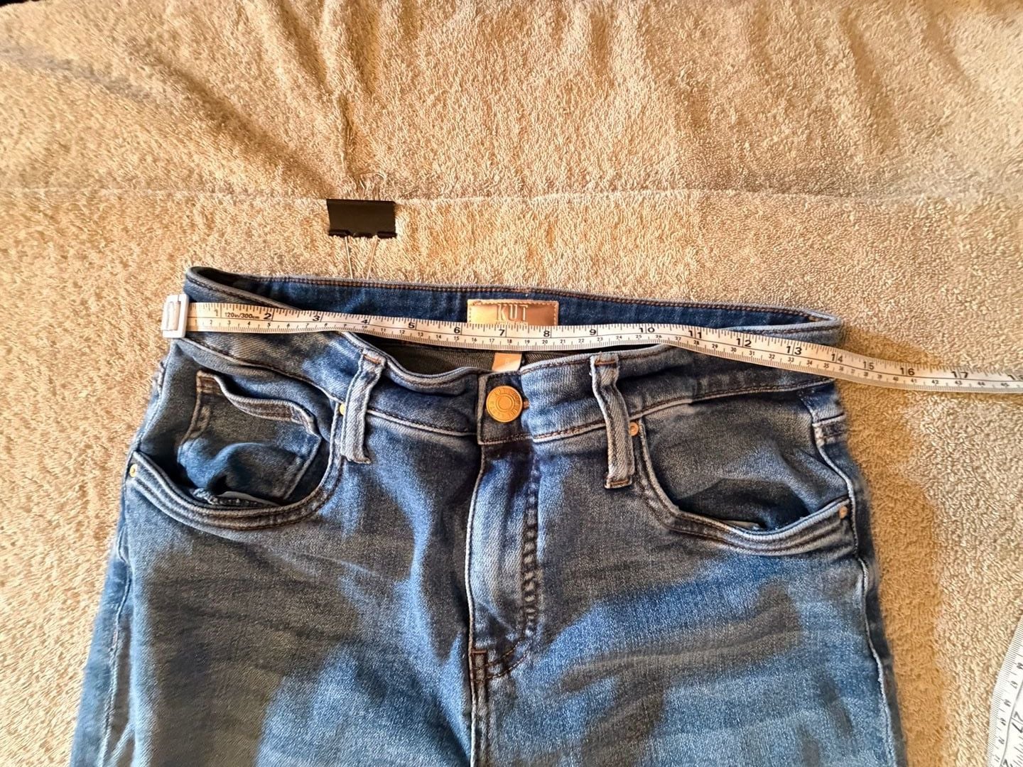 KUT From The Kloth Straight Leg Jeans Size 8 Blue Denim 5