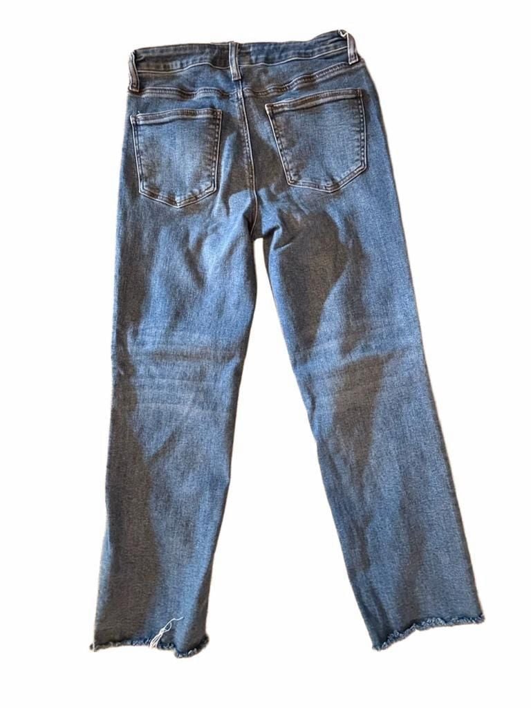 KUT From The Kloth Straight Leg Jeans Size 8 Blue Denim 7