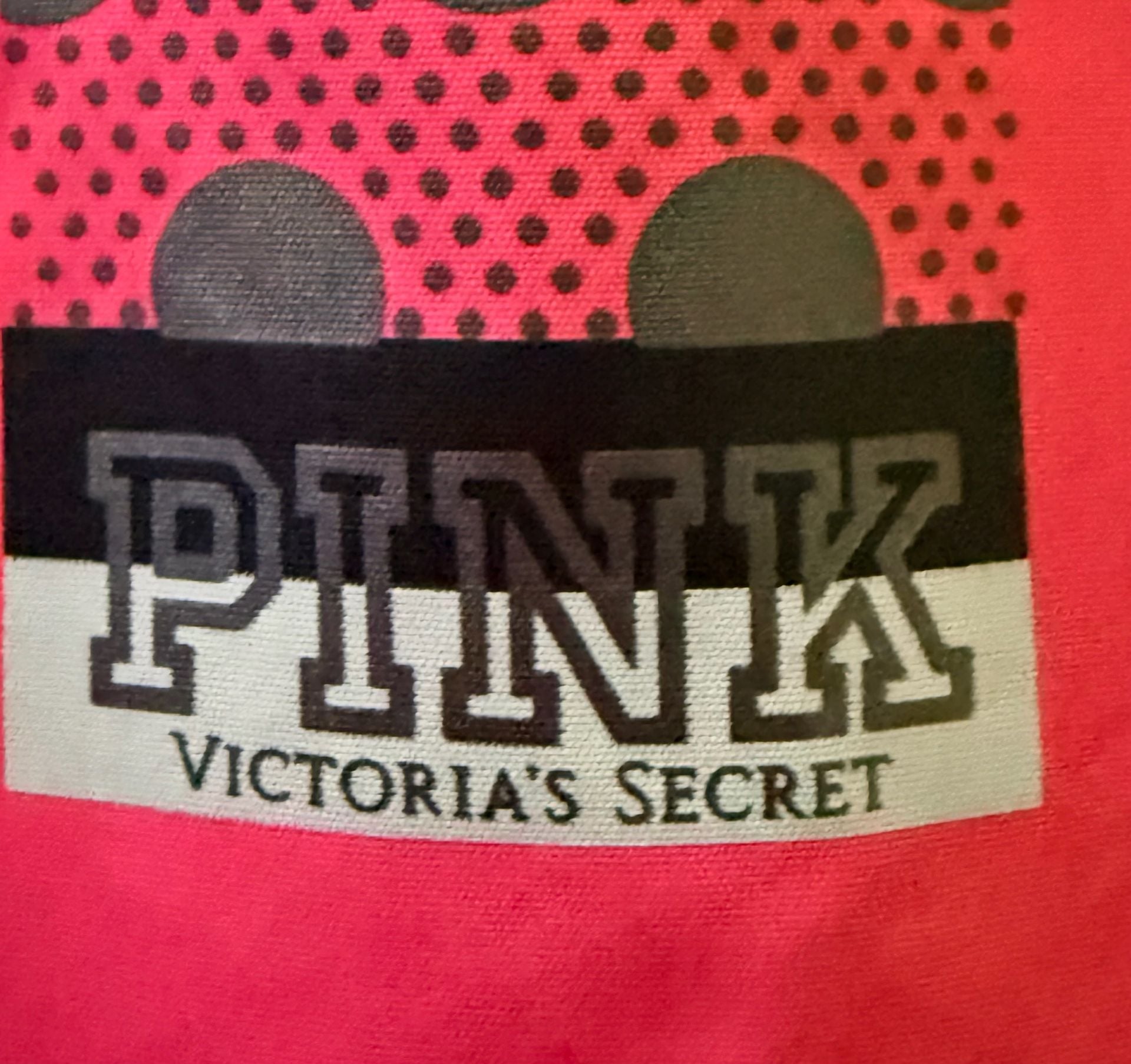 Pink Victoria's Secret Anorak Jacket Size XS/S Neon Pink Black Gray 4