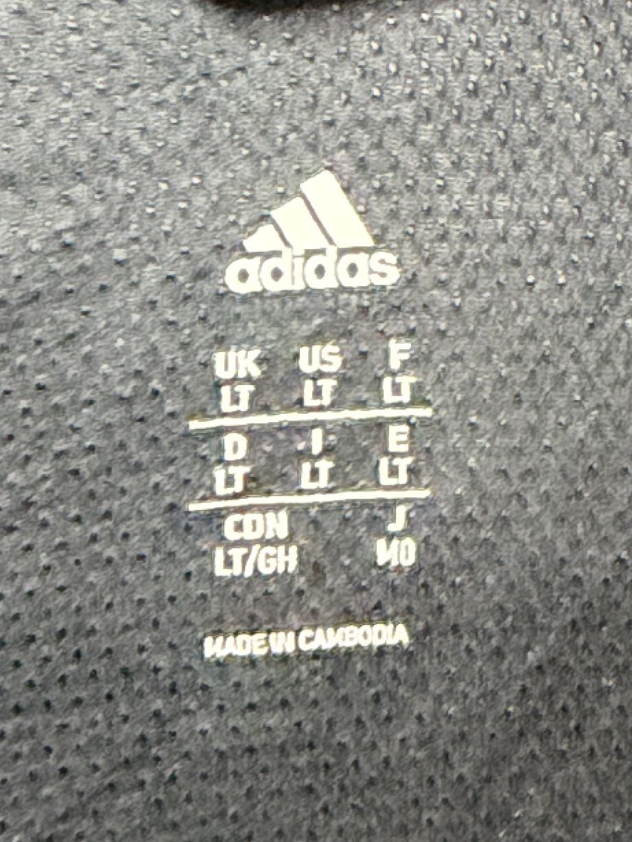 Adidas Full Zip Hooded Windbreaker Jacket Size LT Black 5