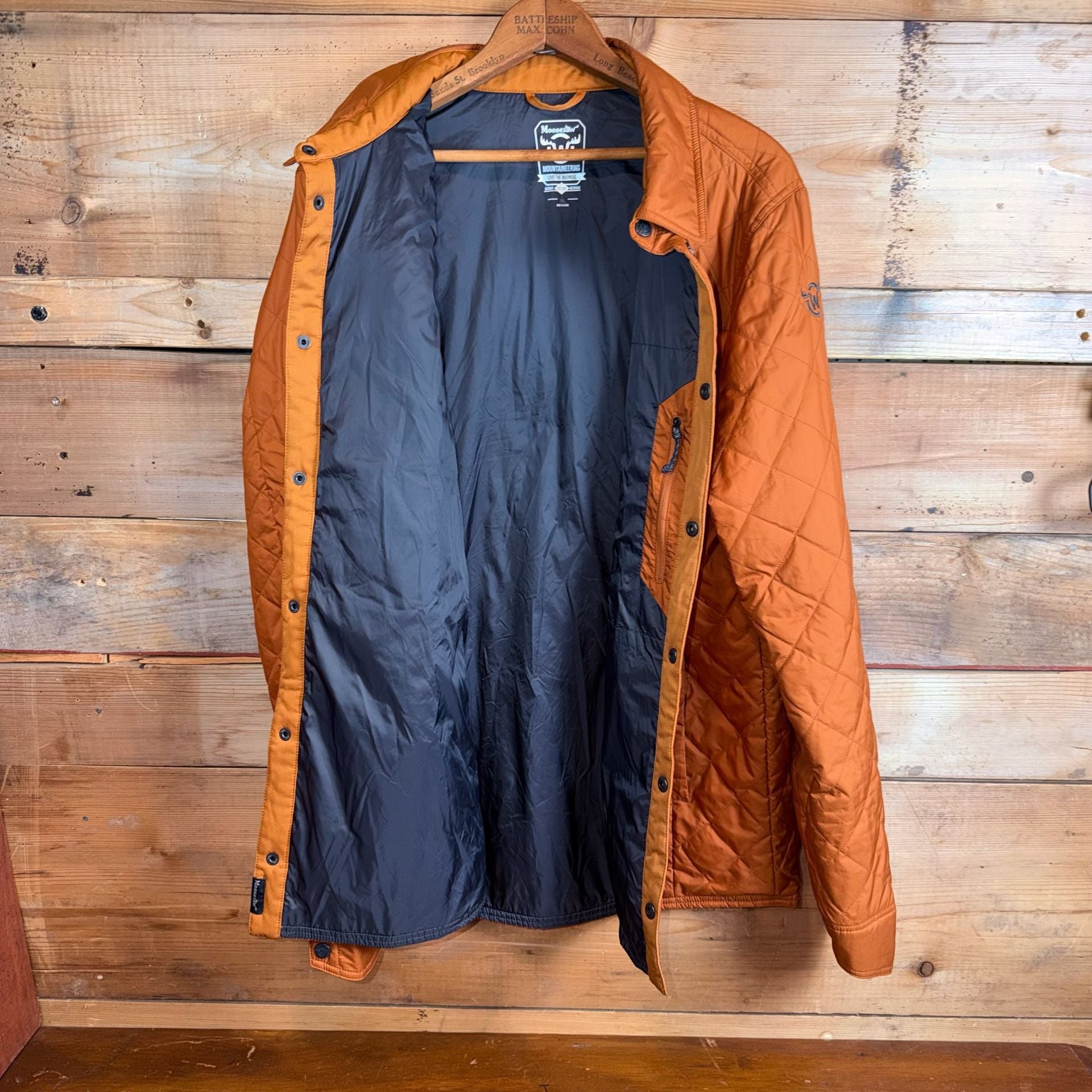 Moosejaw Quilted Jacket Orange Large Tall 4