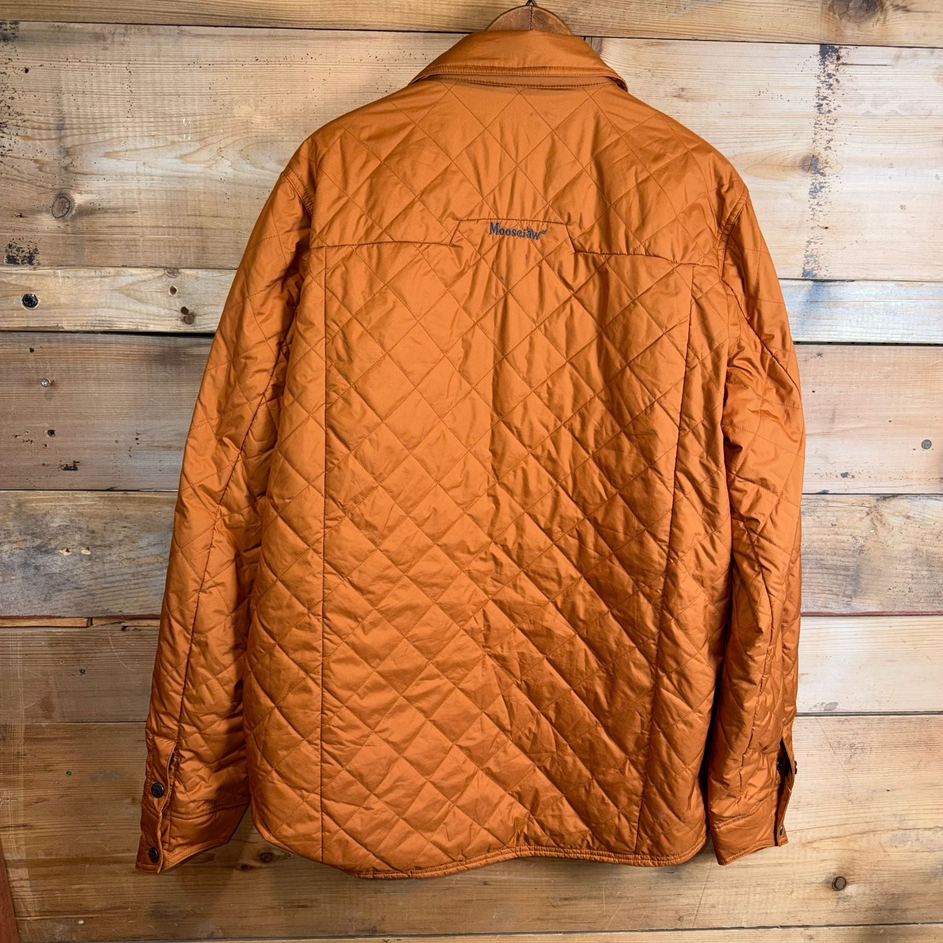 Moosejaw Quilted Jacket Orange Large Tall 5