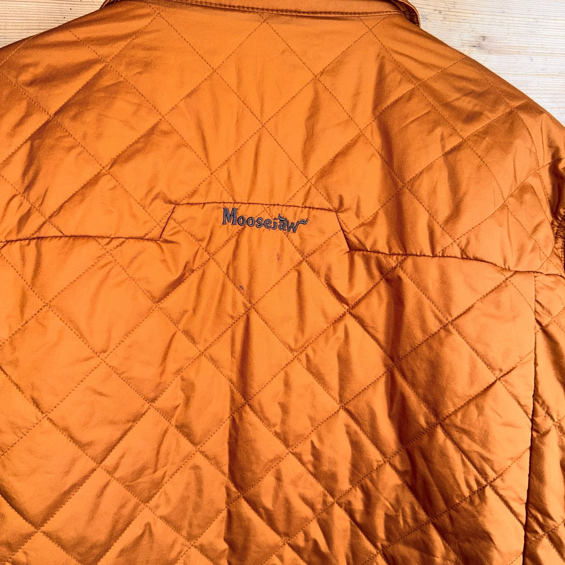Moosejaw Quilted Jacket Orange Large Tall 6