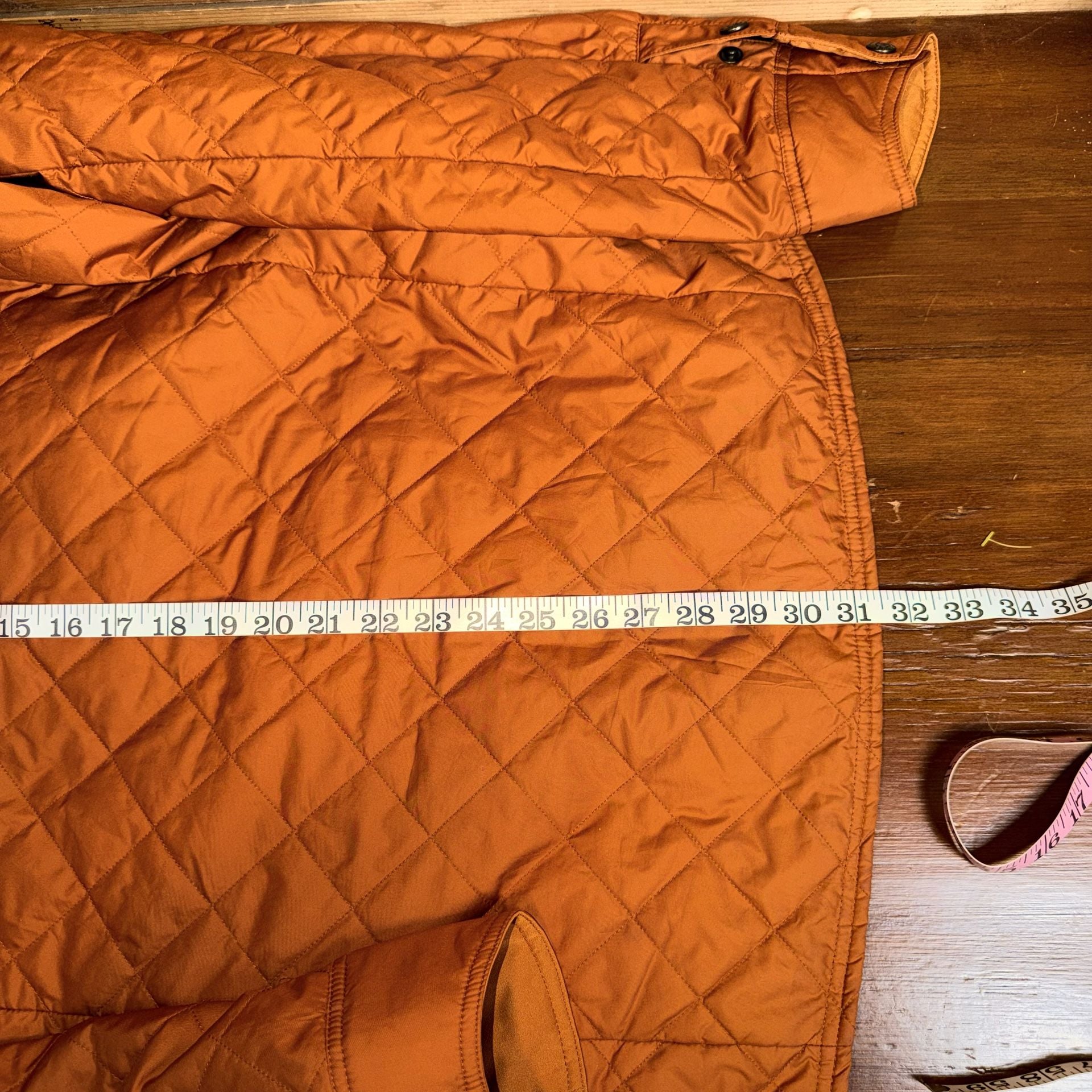 Moosejaw Quilted Jacket Orange Large Tall 7
