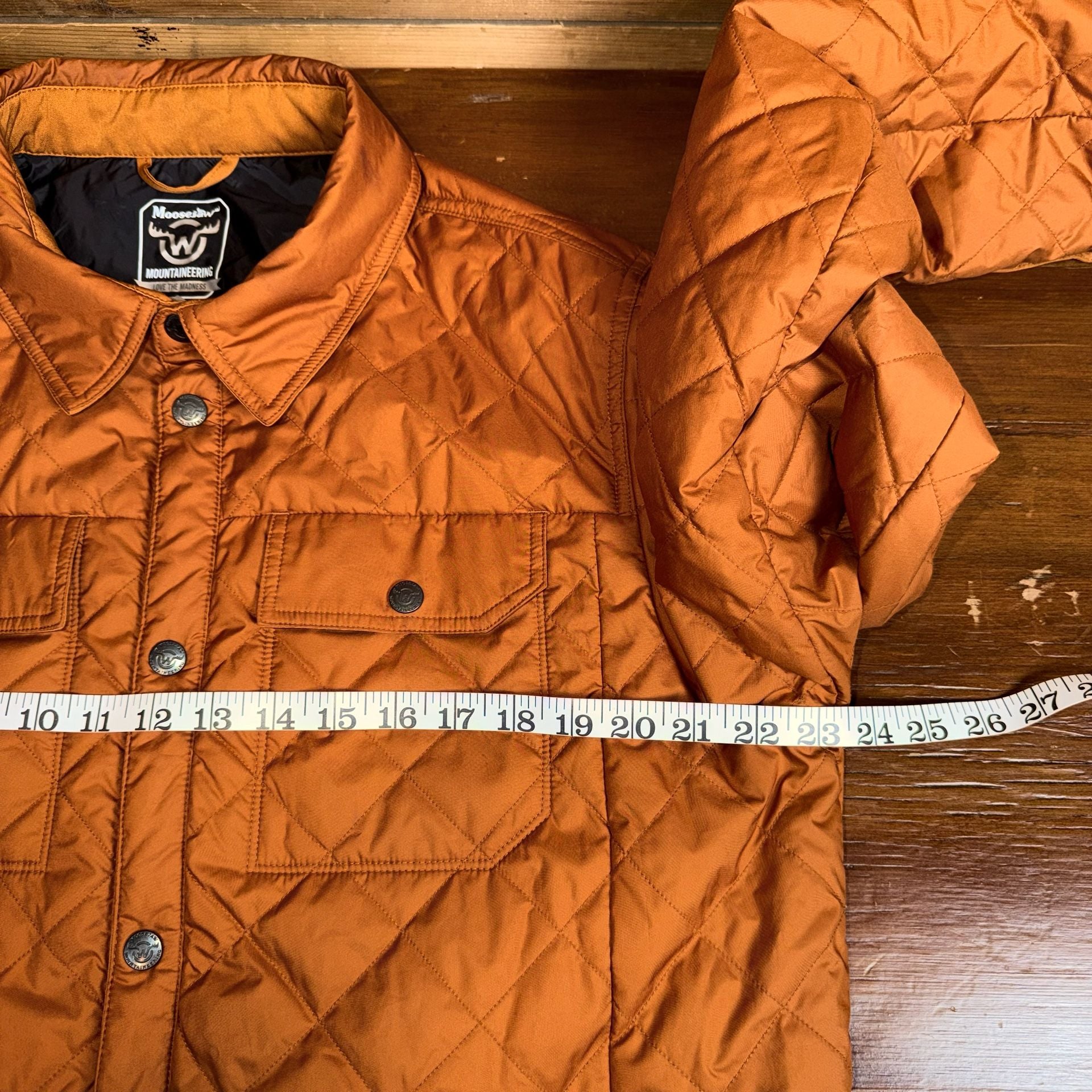 Moosejaw Quilted Jacket Orange Large Tall 8